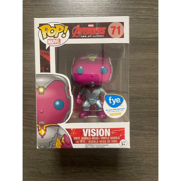 Funko Pop! Vinyl: Marvel - Vision - (Metallic) - FYE (Exclusive) #71 - Picture 1 of 6